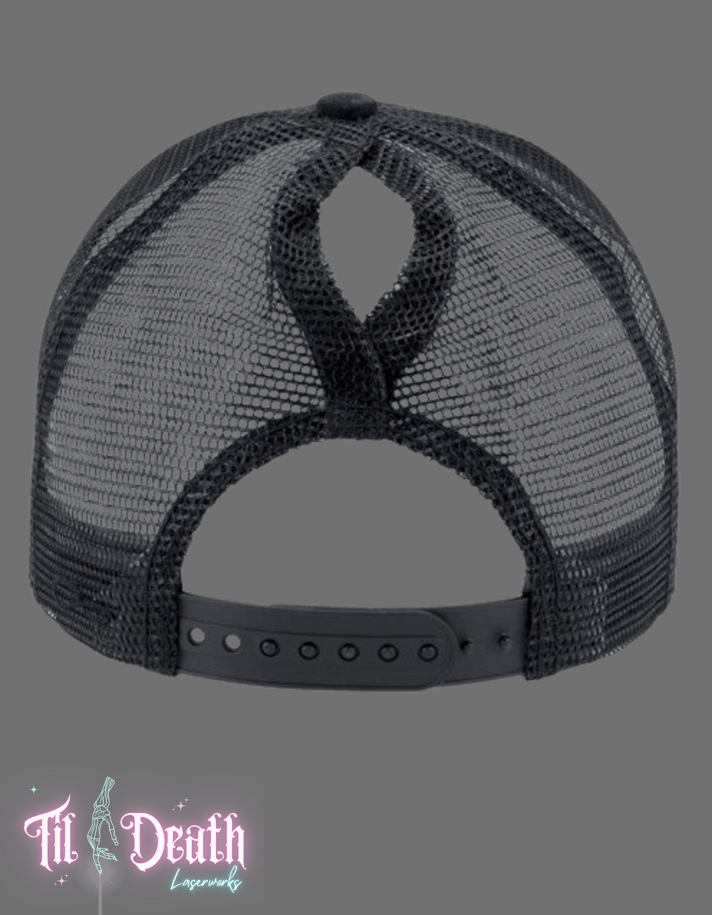 Women's Ponytail Cap - Black - Cenla Pressure
