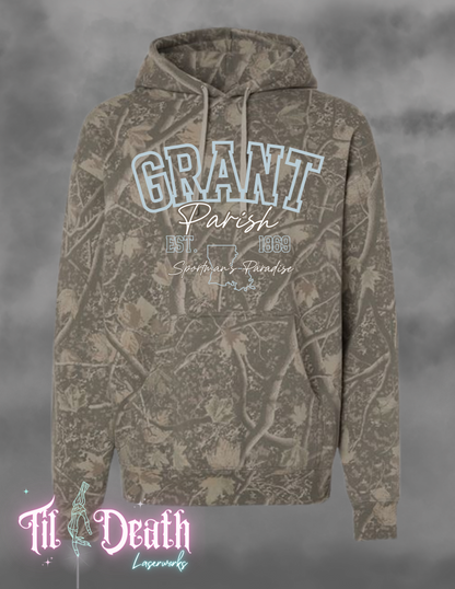 Louisiana Parish Hoodie - Light Camo