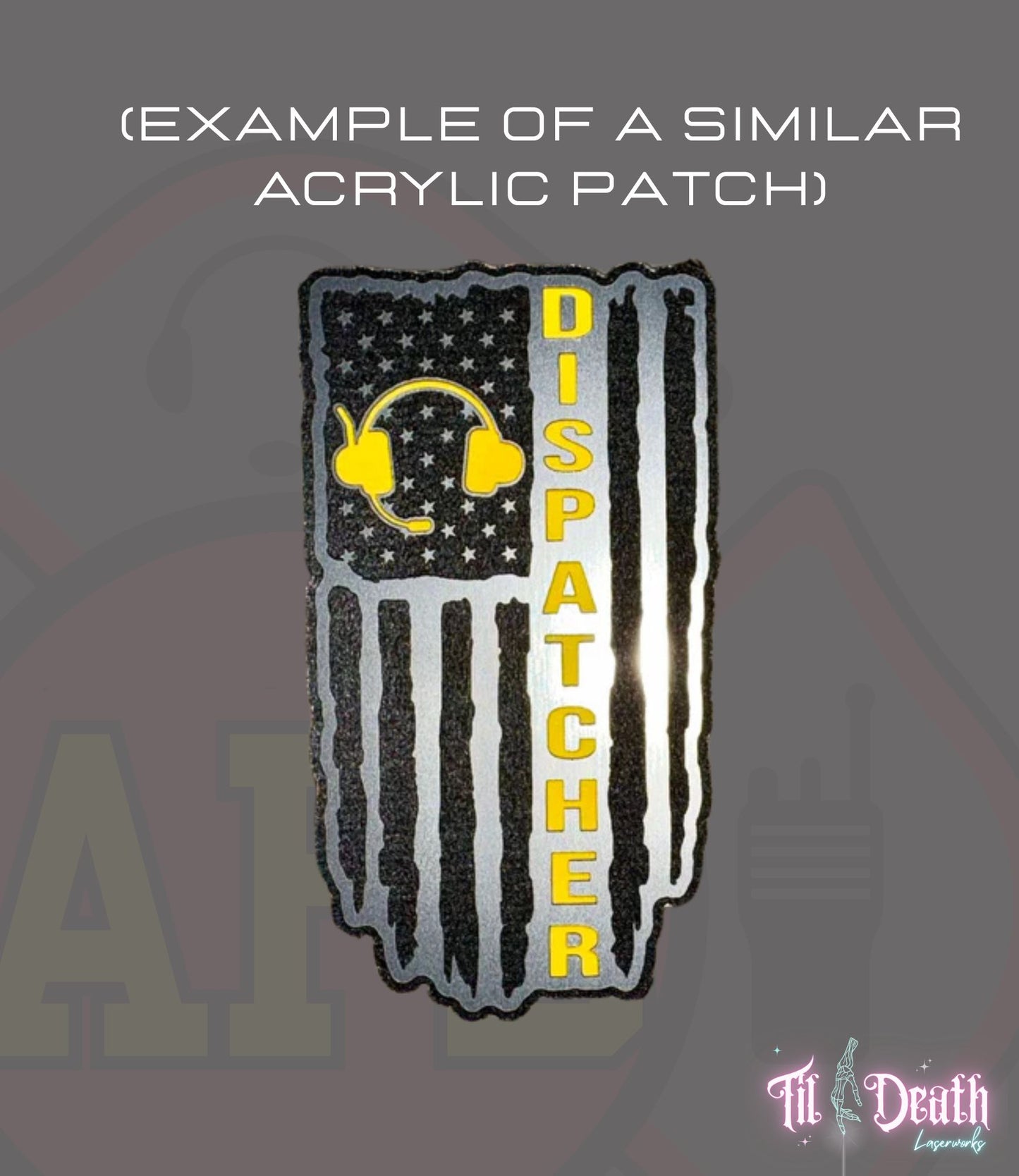 Flexfit Ball Cap - Stainless Acrylic Patch - Alexandria Fire Dept Dispatch