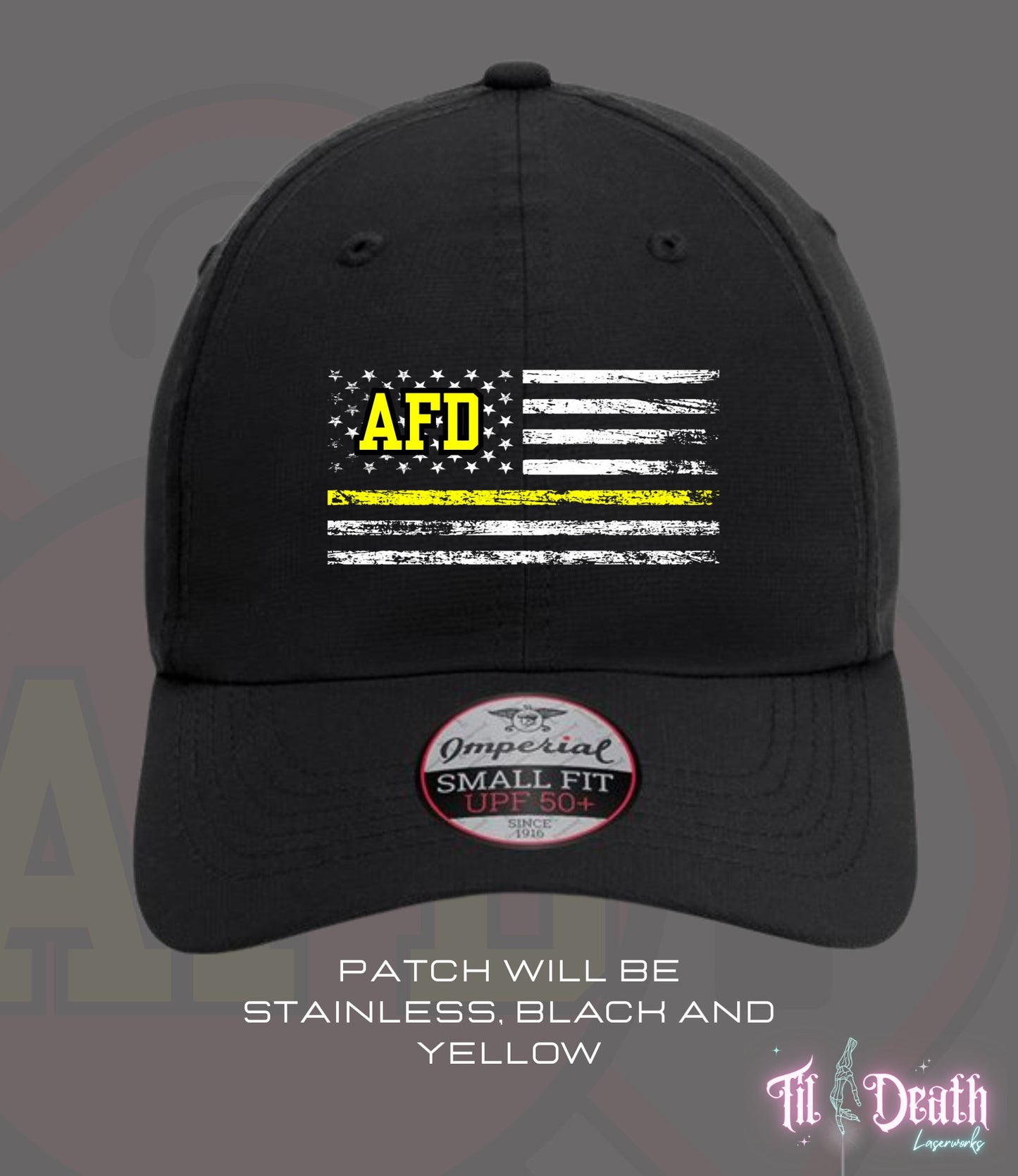 Women's Ponytail Cap - Stainless Acrylic Patch - Alexandria Fire Dept Dispatch