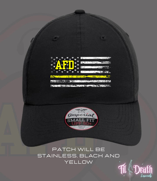 Women's Ponytail Cap - Stainless Acrylic Patch - Alexandria Fire Dept Dispatch