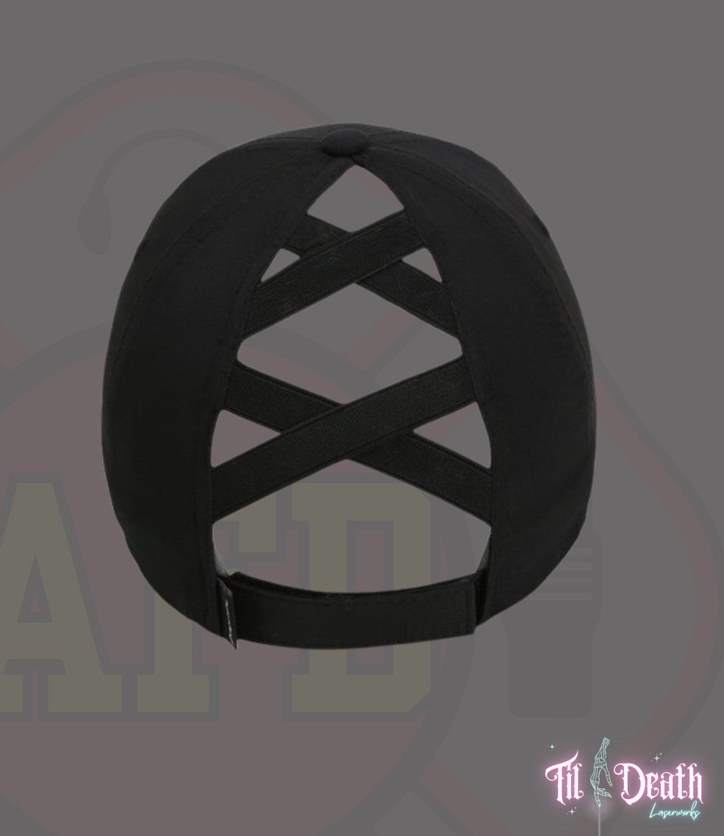 Women's Ponytail Cap - Stainless Acrylic Patch - Alexandria Fire Dept Dispatch