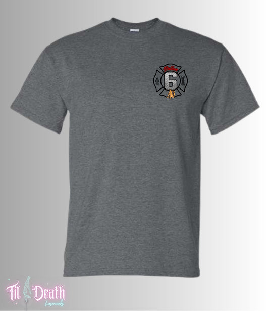 Station 6 - Gildan T-Shirt - Grey - Alexandria Fire Dept