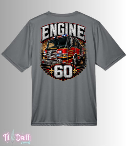 Station 6 - Dri-Fit T-Shirt - Grey - Alexandria Fire Dept
