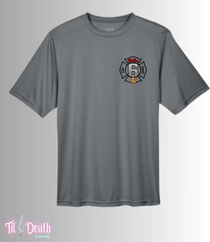 Station 6 - Dri-Fit T-Shirt - Grey - Alexandria Fire Dept