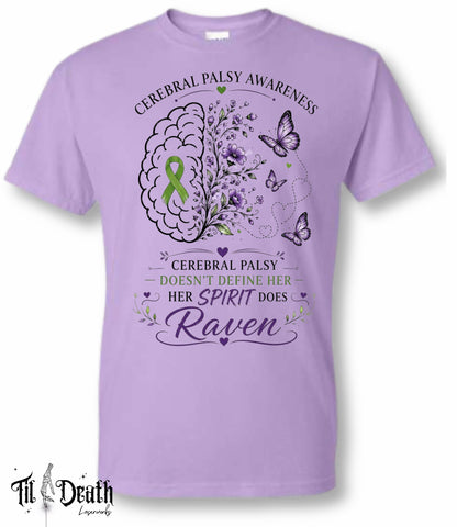 Gildan T-Shirt - Lavender - Cerebral Palsy Awareness - Fundraiser for Raven