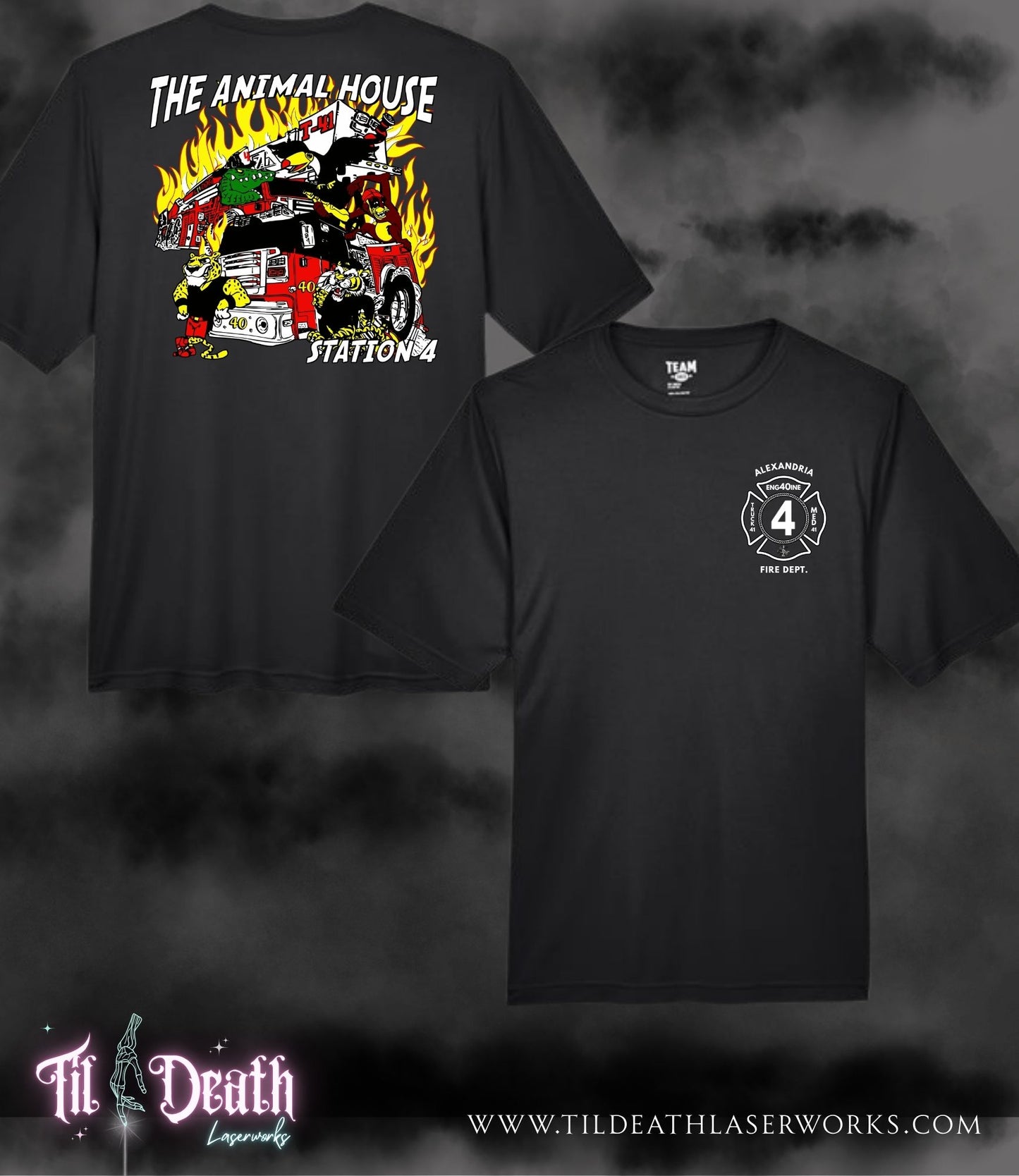 Alexandria Fire Dept Station 4 "Animal House" Duty Workout Shirt - PREORDER