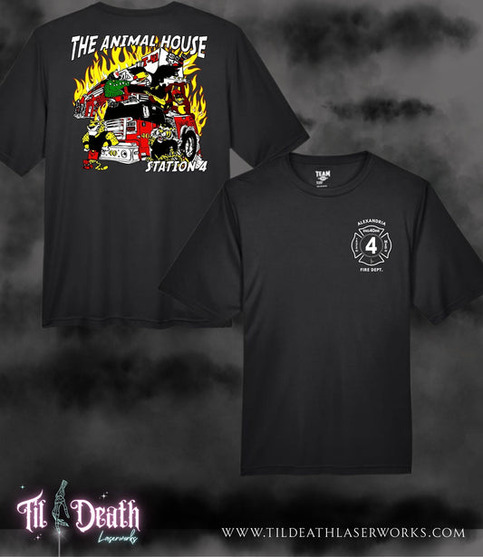 Alexandria Fire Dept Station 4 "Animal House" Duty Workout Shirt - PREORDER