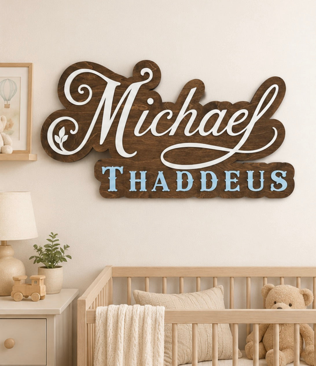 Custom Nursery Name Sign