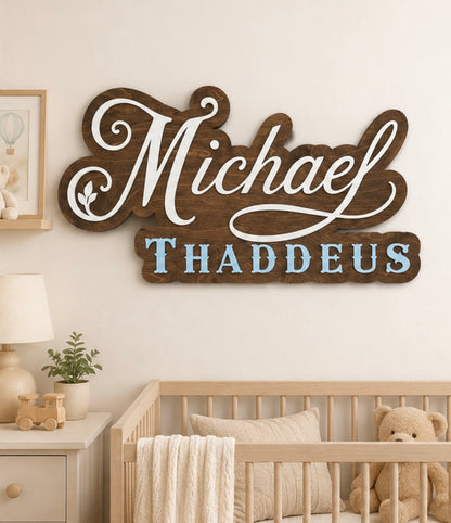Custom Nursery Name Sign