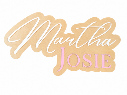 Custom Nursery Name Sign