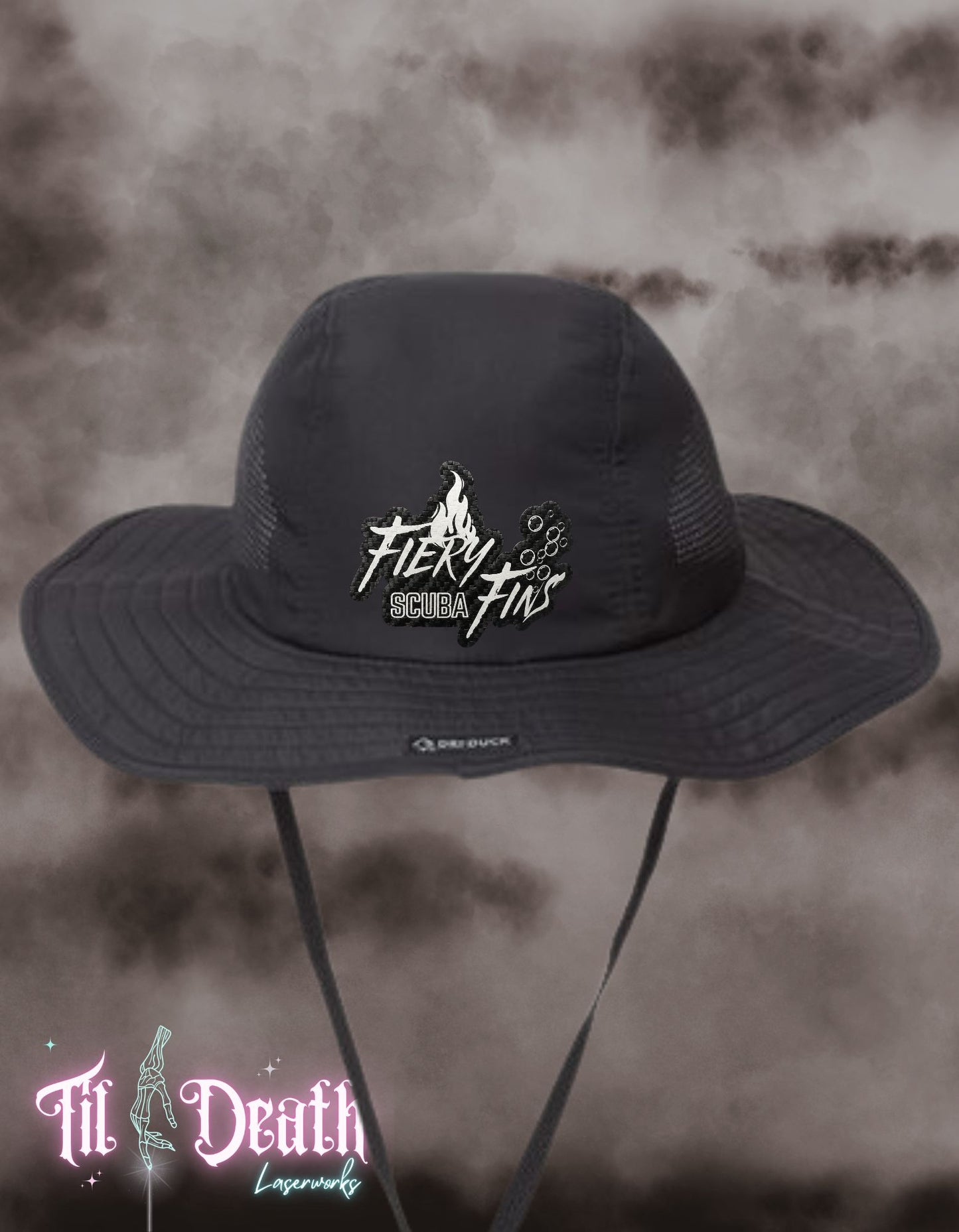 Fiery Fins Scuba - Boonie Hat - Carbon Fiber - PREORDER