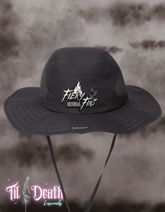 Fiery Fins Scuba - Boonie Hat - Carbon Fiber - PREORDER