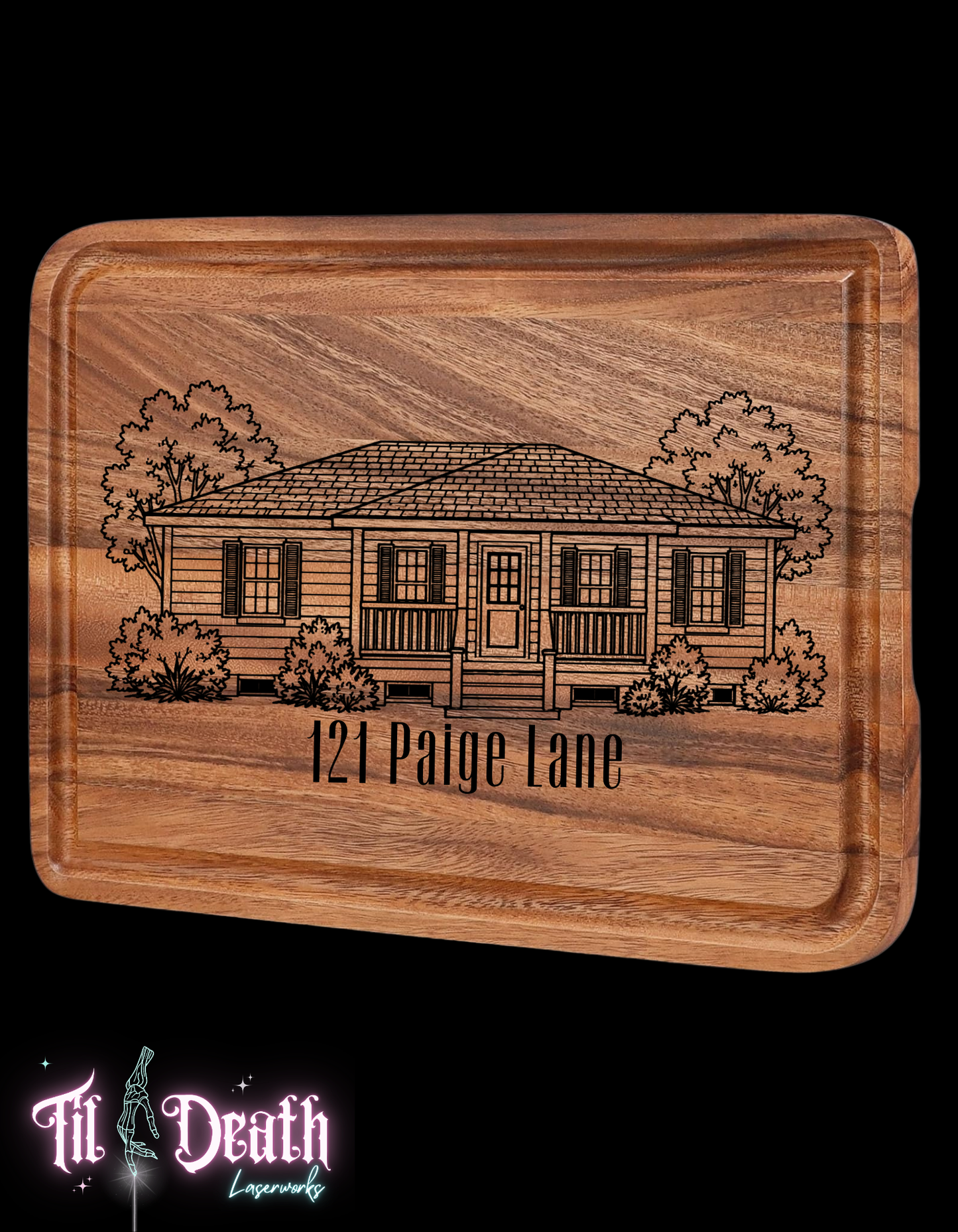 Home Custom House Cutting Board | Address