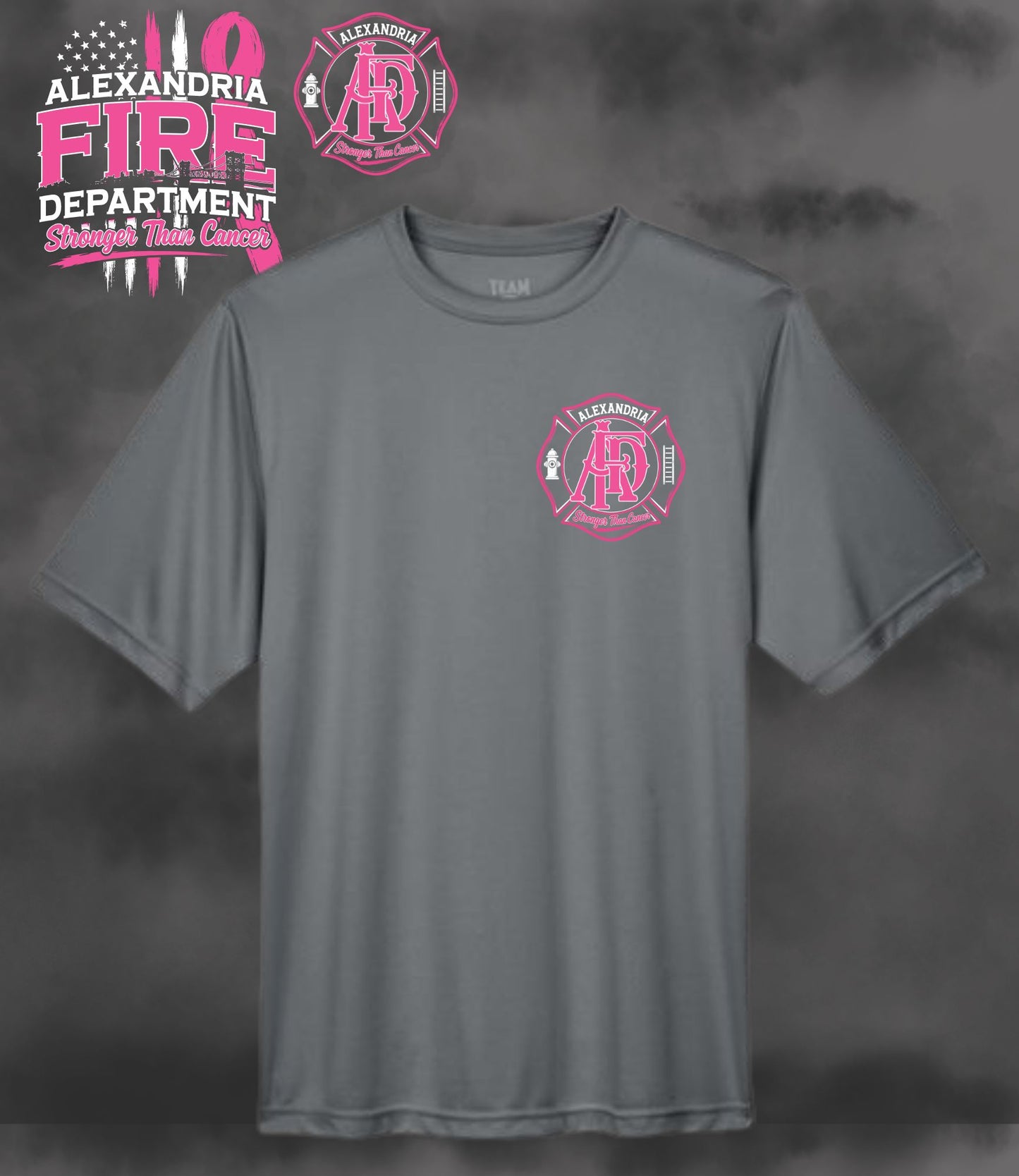 Adult Dri-Fit - Grey - Alexandria Fire Cancer Fundraiser 2026