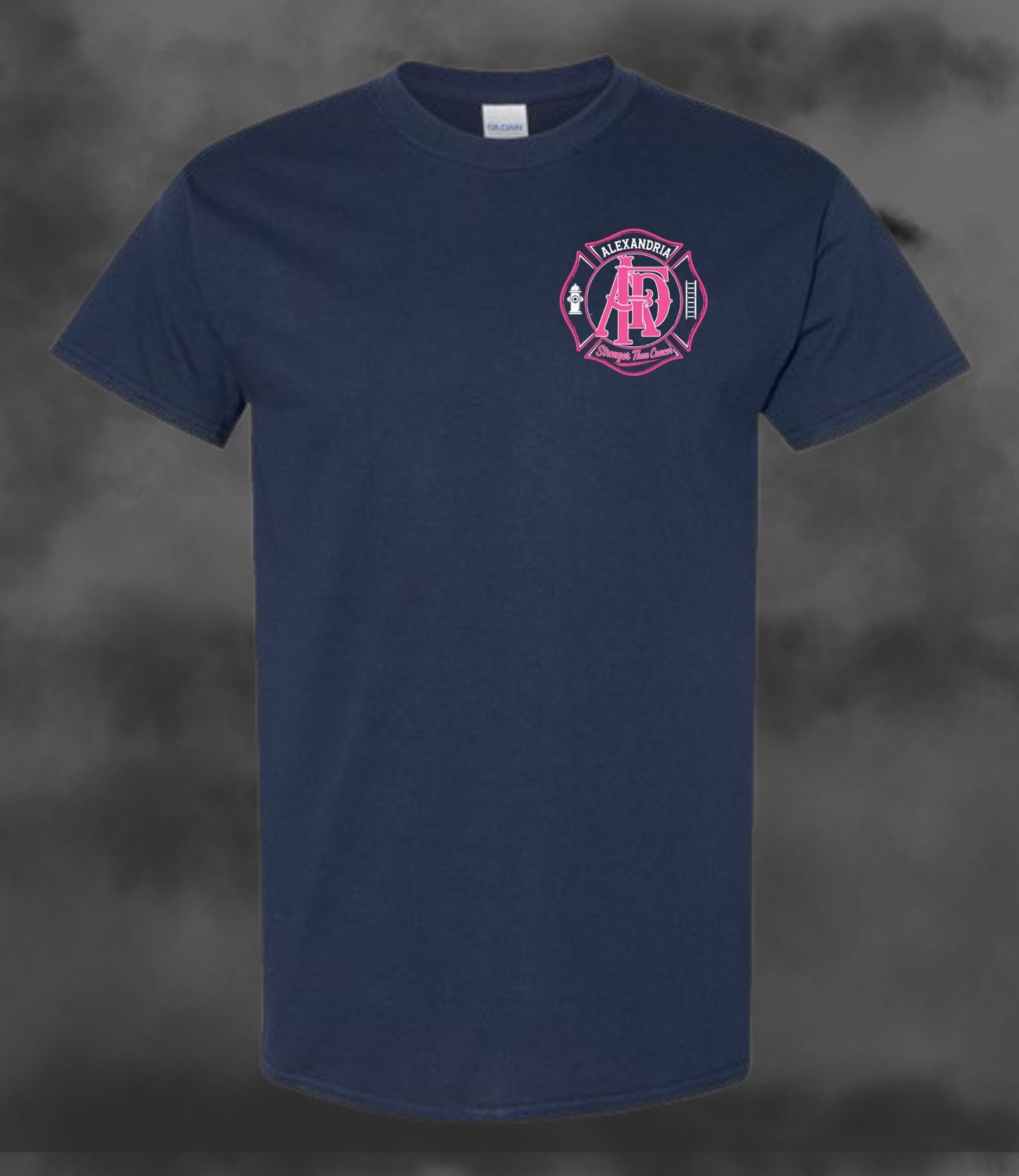 Adult Gildan Dryblend Tee - Navy - Alexandria Fire Cancer Fundraiser 2026