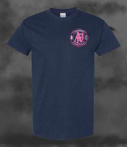 Adult Gildan Dryblend Tee - Navy - Alexandria Fire Cancer Fundraiser 2026