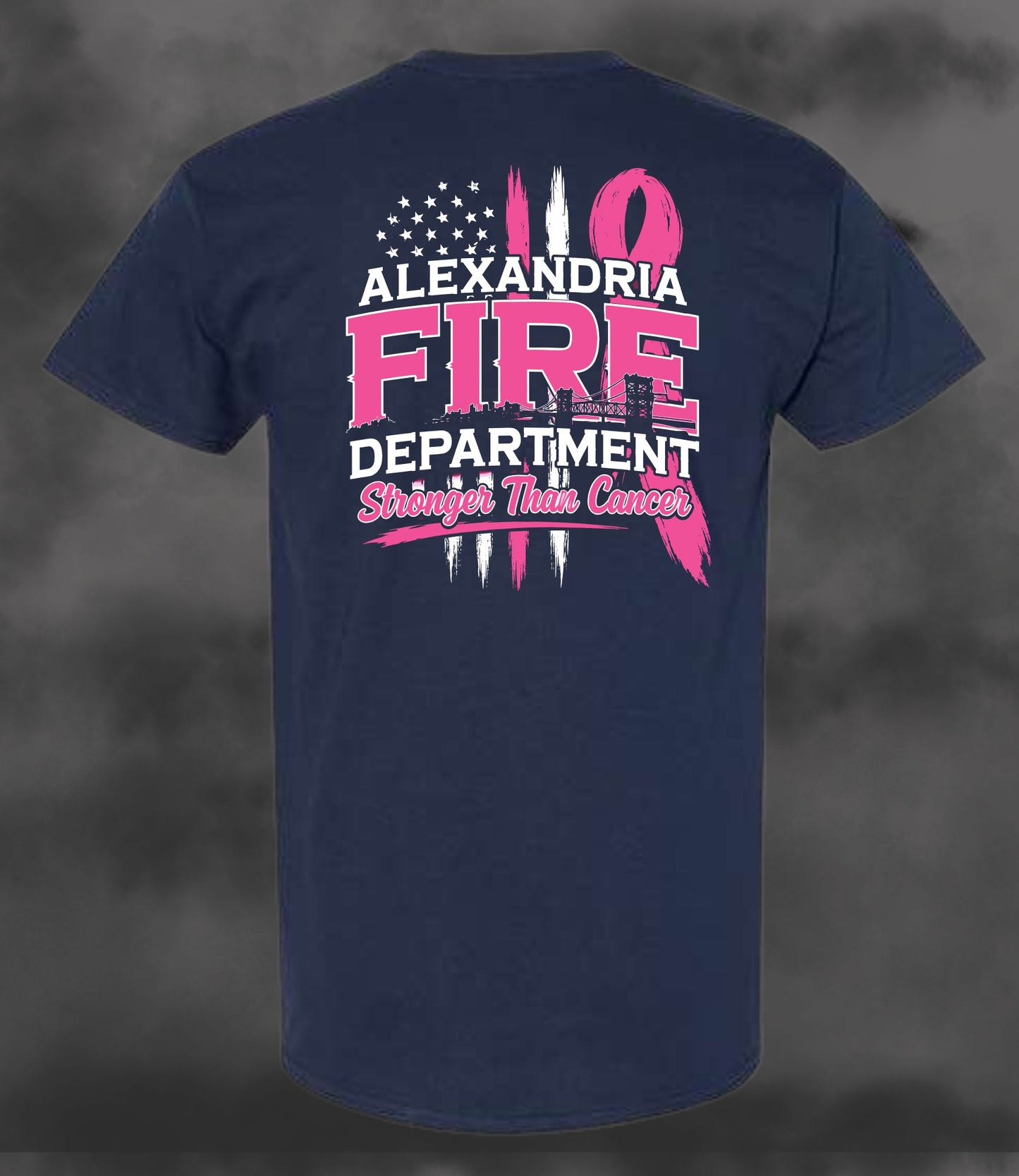 Adult Gildan Dryblend Tee - Navy - Alexandria Fire Cancer Fundraiser 2026