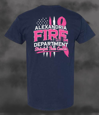 Adult Gildan Dryblend Tee - Navy - Alexandria Fire Cancer Fundraiser 2026