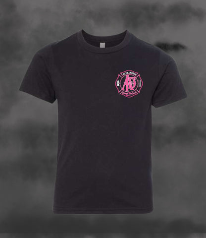 Youth Soft Tee - Black - Alexandria Fire Cancer Fundraiser 2026