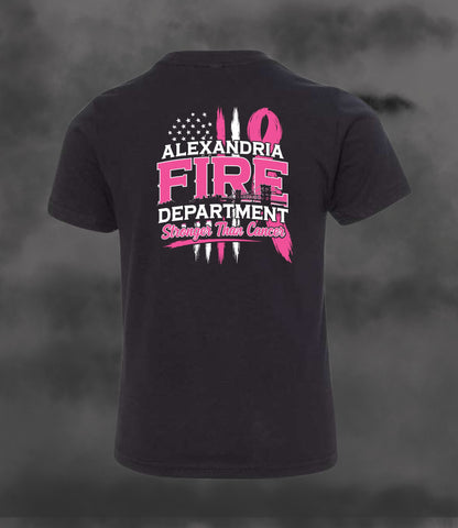 Youth Soft Tee - Black - Alexandria Fire Cancer Fundraiser 2026