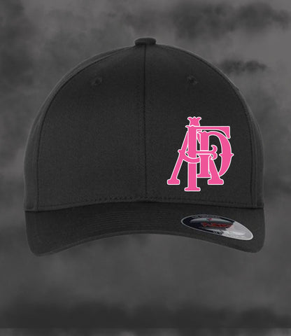 Flexfit Ball Cap - Pink Acrylic Patch - AFD Cancer Fundraiser 2026