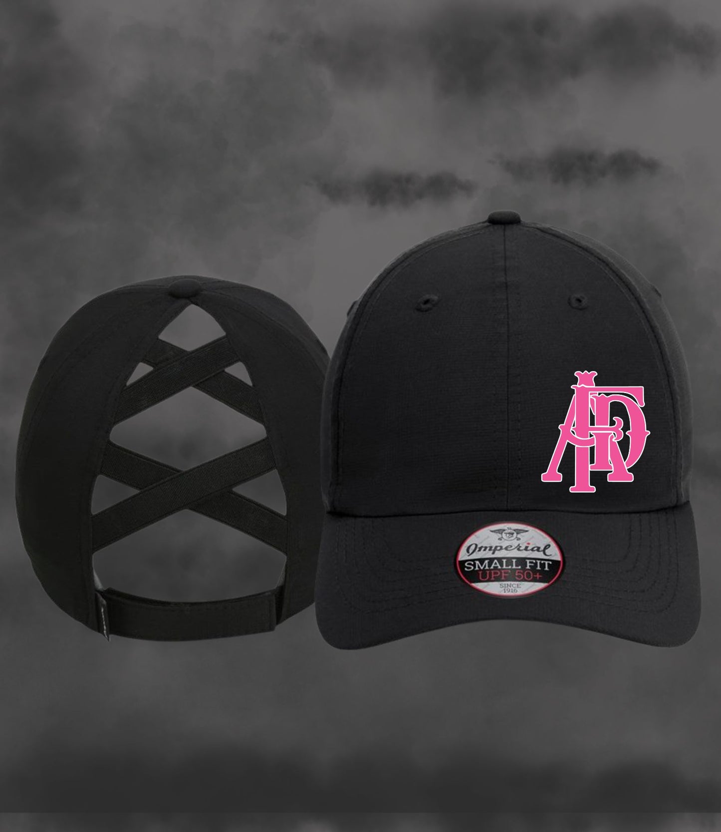 Women's Ponytail Cap - Pink Acrylic Patch - AFD Cancer Fundraiser 2026