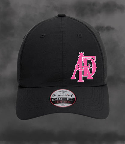 Women's Ponytail Cap - Pink Acrylic Patch - AFD Cancer Fundraiser 2026