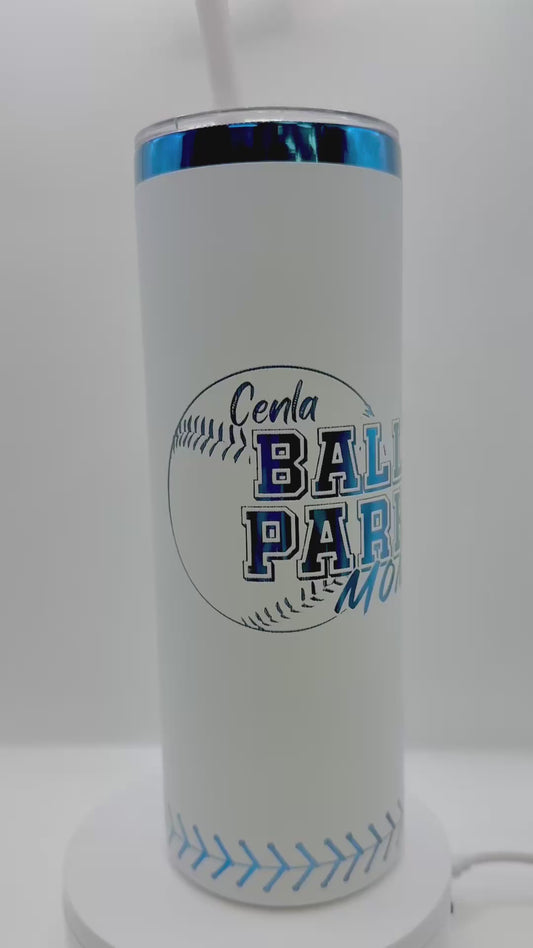 CENLA Ball Park Mom Personalized Tumbler ⚾💙